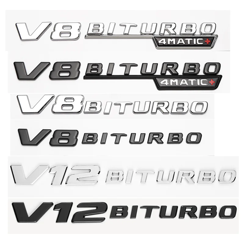   ޸  AMG V12BITURBO V8 BITURBO 4MATIC + ڵ Ÿϸ  ΰ ƼĿ, ũ  